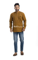 Solid Linen Cotton Short Kurta For Men (NS93) Solid Linen Cotton Short Kurta For Men (NS93)